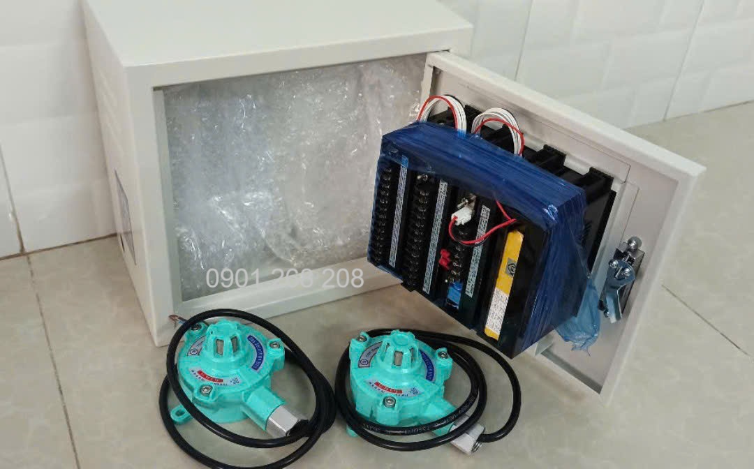 Tủ báo rò gas phòng nổ 2 kênh đầu dò